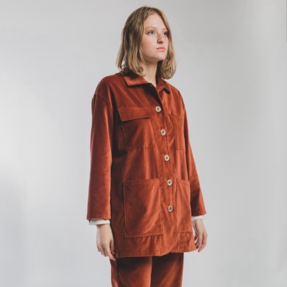 Paloma Wool Malina Velvet Midi Jacket